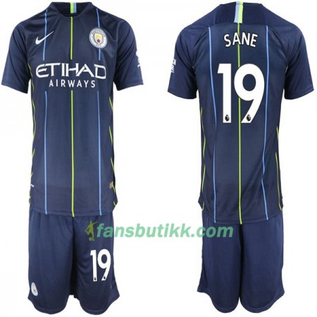 Fotballdrakt Manchester City Sane 19 Barn Bortetrøye 2018-2019 Kortermet